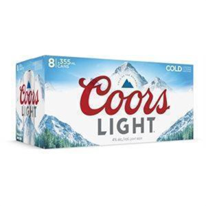 COORS LIGHT 8 CAN