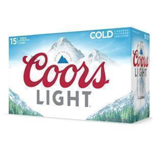 COORS LIGHT 15 CANS